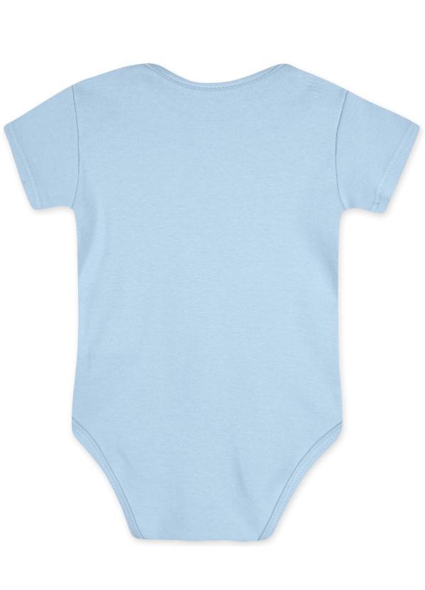 Marisol Play - Kit Body Manga Curta Suedine Bebê Azul 6