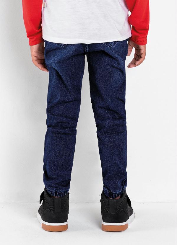 Queima Estoque - Calça Infantil Azul com Cadarço 2