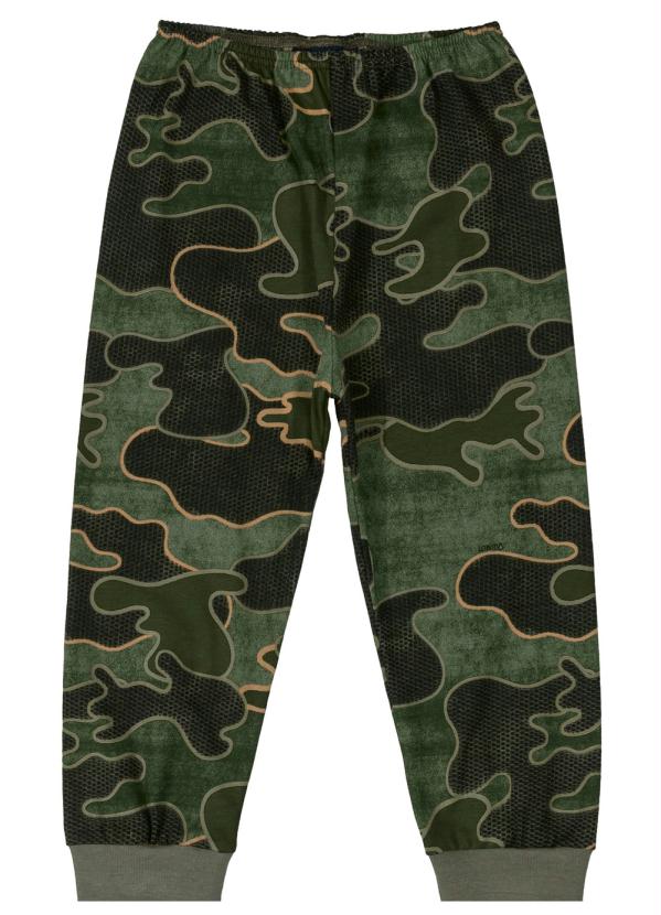 Calça Infantil em Meia Malha Verde Quimby