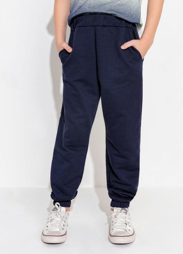 Queima Estoque - Calça Jogger Infantil Marinho