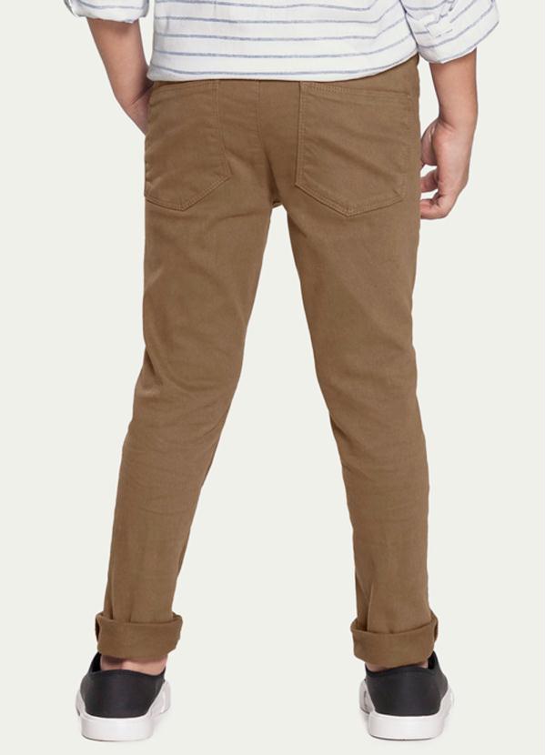 Alakazoo - Calça Sarja com Elastano Marrom 2
