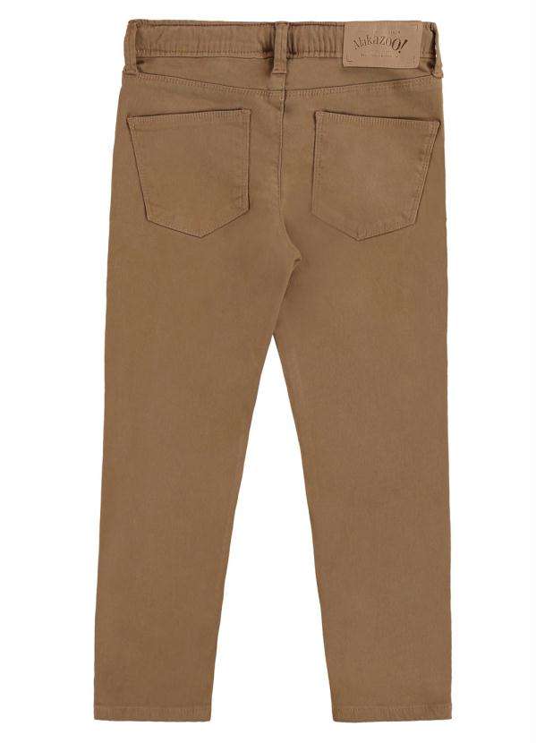 Alakazoo - Calça Sarja com Elastano Marrom 5
