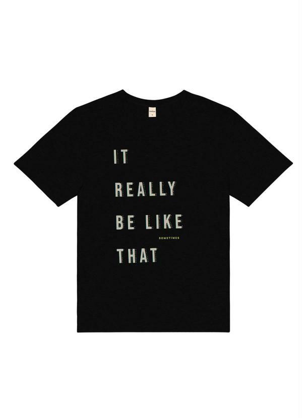 Rovitex Teen - Camiseta Juvenil Be Like Preto