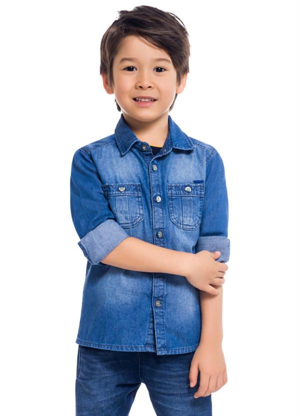 Milon - Camisa Infantil Masculina Marinho