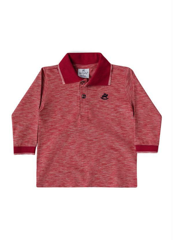Up Baby - Camisa Polo Bebê Vermelho