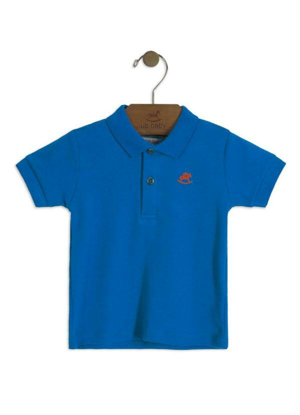 Up Baby - Camisa Polo Infantil Azul