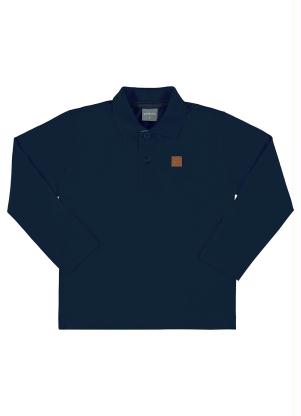 Quimby - Camisa Polo Infantil Menino Azul - QUIMBY