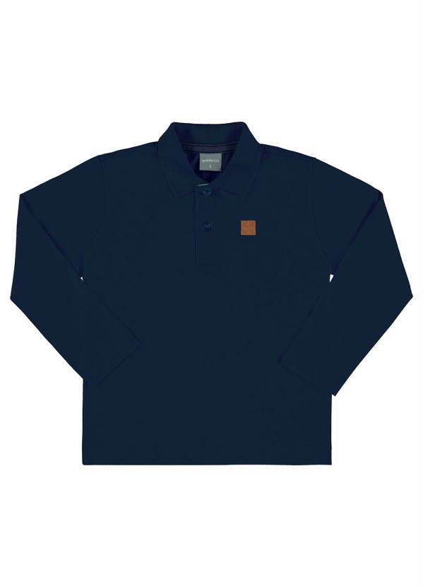 Quimby - Camisa Polo Infantil Menino Azul