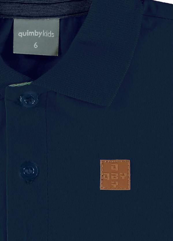 Quimby - Camisa Polo Infantil Menino Azul 3