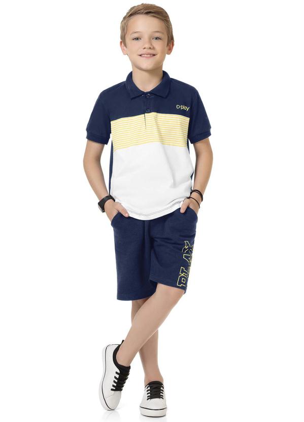 Playground - Camisa Polo Playground Azul 3