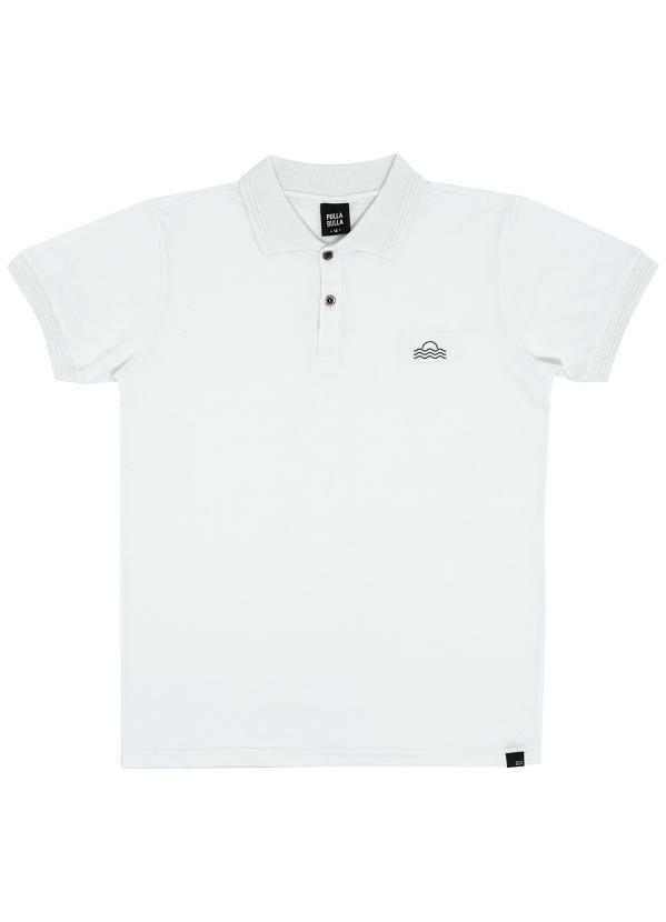 Pulla Bulla - Polo Piquet com Elastano Branco