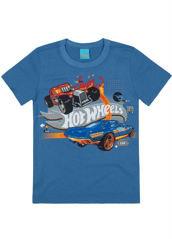 Malwee Kids - Camiseta Azul Tradicional Hot Wheels®? 1