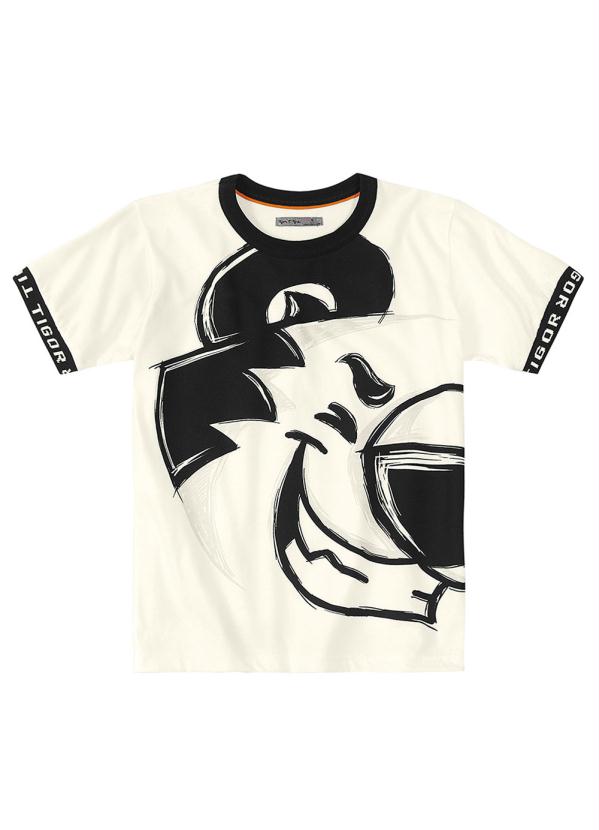 Tigor T Tigre - Camiseta Bege Menino