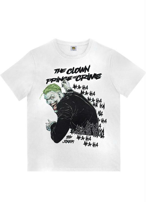 Batman - Camiseta Coringa Branco
