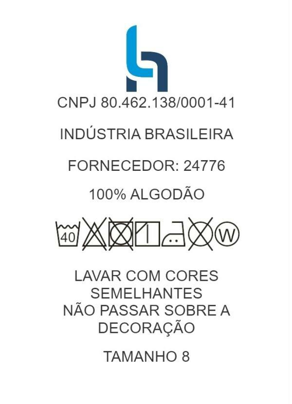 Outlet - Camiseta Infantil Azul com Bordado 5