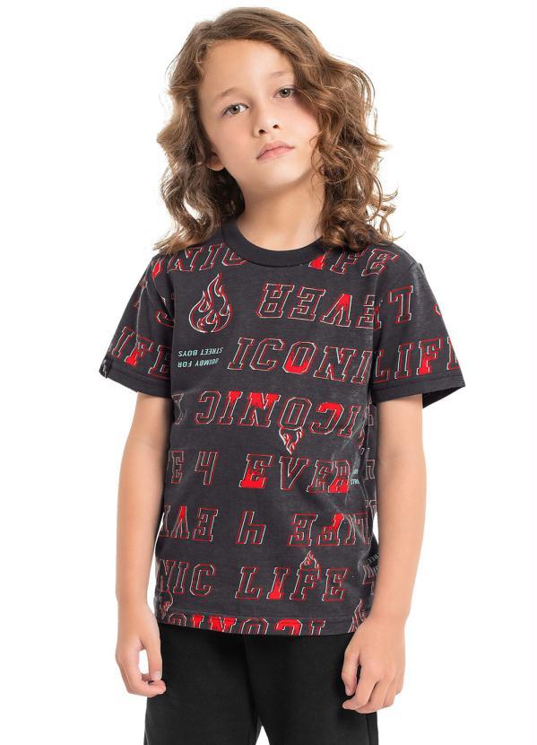 Quimby - Camiseta Infantil de Menino 80 Summer Cinza