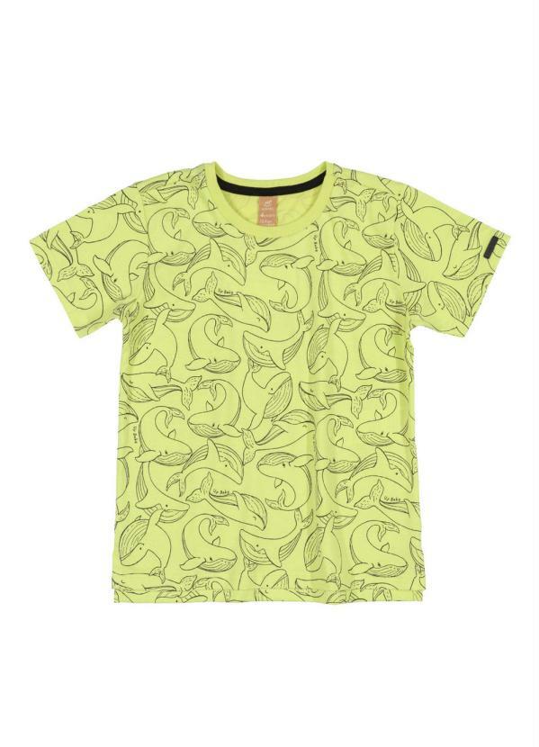 Up Baby - Camiseta Infantil em Malha Jet Verde