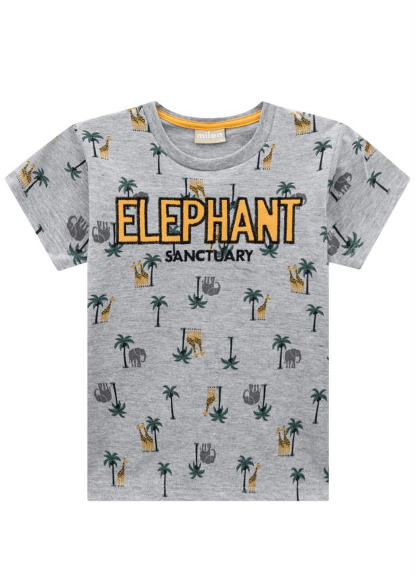 Milon - Camiseta Infantil Masculina Mescla