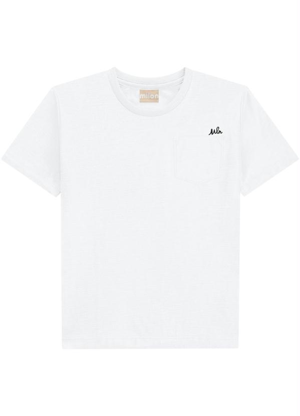 Milon - Camiseta Infantil Menino Branco