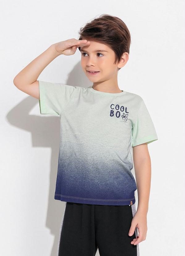 Queima Estoque - Camiseta Infantil Verde com Bordado
