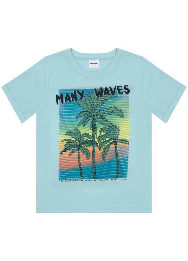 Rovi Kids - Camiseta Infantil Waves Azul