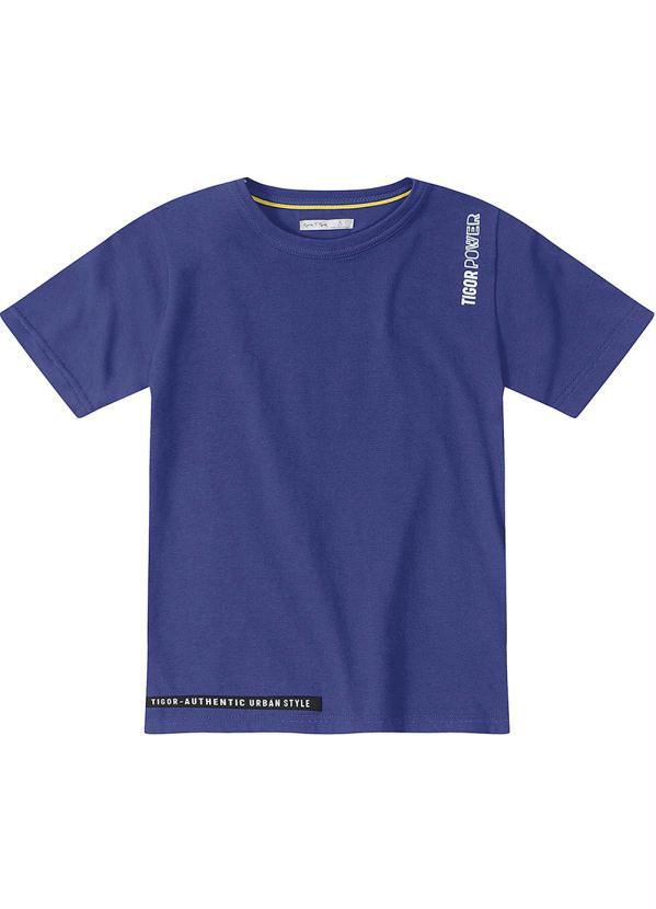 Tigor T Tigre - Camiseta Manga Curta Infantil Masculina Roxo