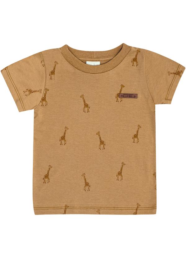 Pulla Bulla - Camiseta Meia Malha Marrom 3