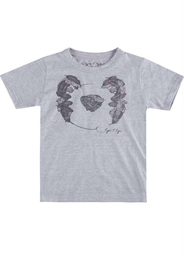 Tigor T Tigre - Camiseta Menino Cinza