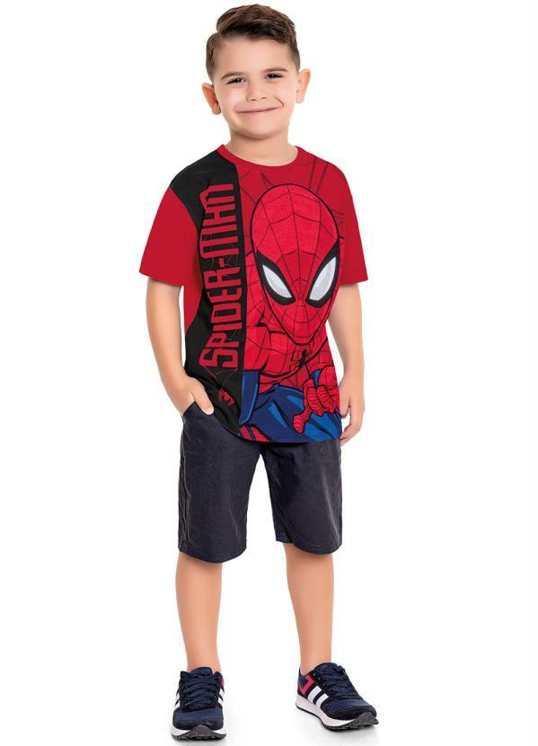 Fakini Kids - Camiseta Spider-Man Vermelho 3