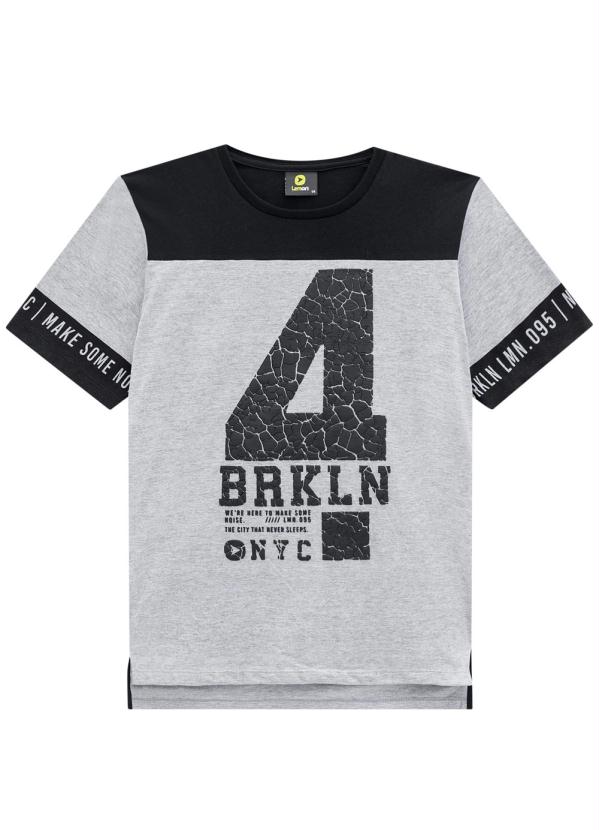 Lemon - Camiseta Teen Masculina Preto 3