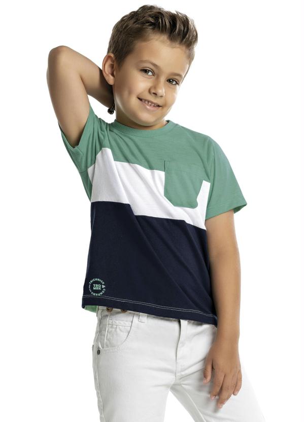 Trick Nick - Camiseta Tricolor Infantil Verde