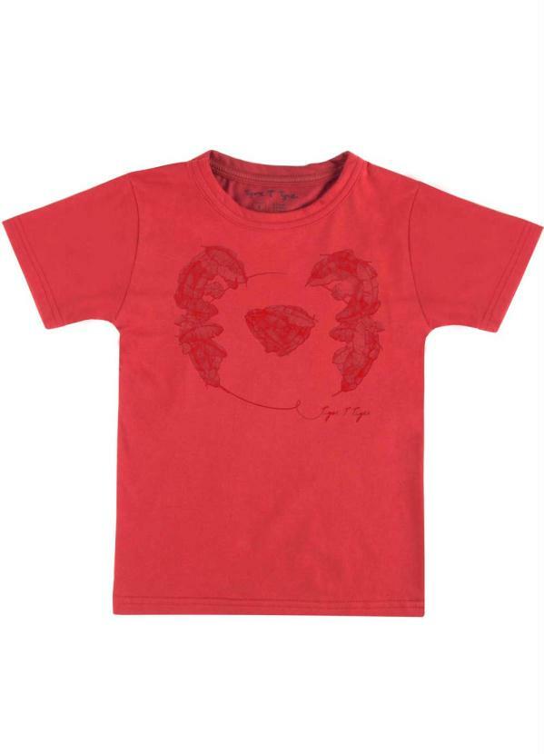 Tigor T Tigre - Camiseta Vermelho Menino