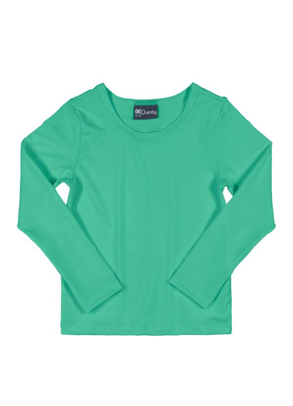 Quimby - Camiseta de Praia Infantil Fps 50 Verde