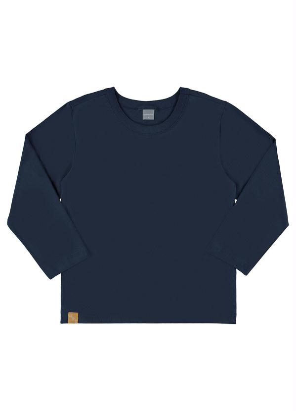 Quimby - Camiseta Infantil Menino Manga Longa Azul 3