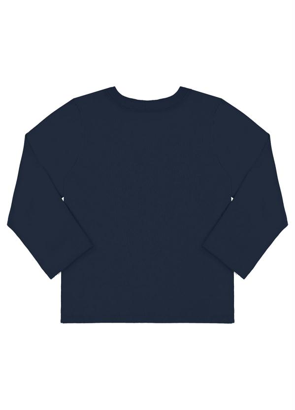 Quimby - Camiseta Infantil Menino Manga Longa Azul 4