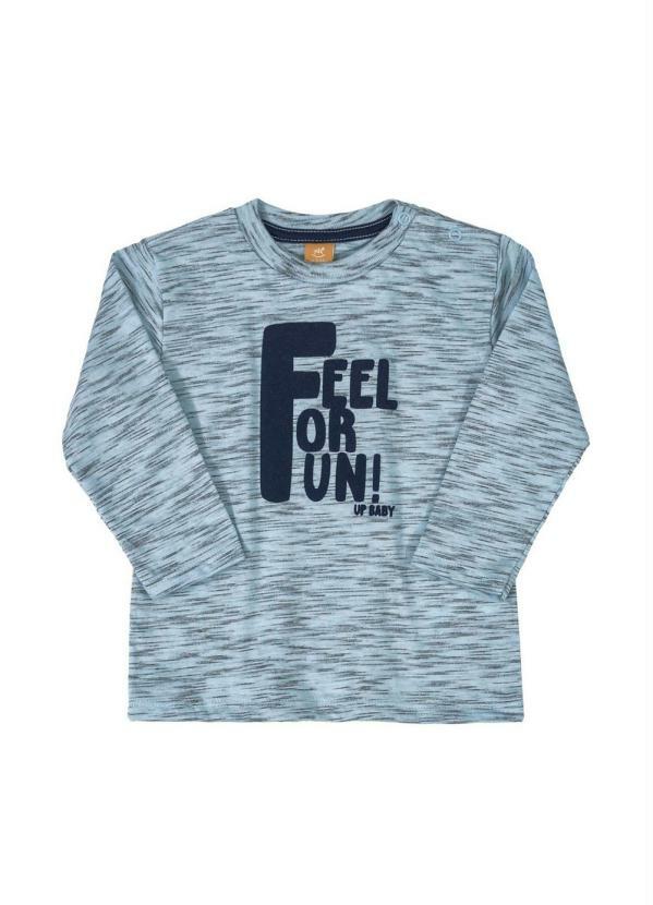 Up Baby - Camiseta Manga Longa Getblack Azul
