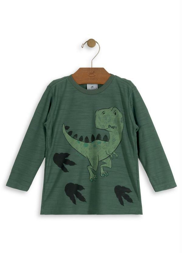 Up Baby - Camiseta Manga Longa Infantil Verde
