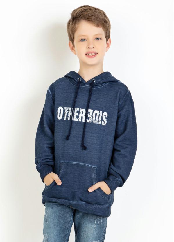 Outlet - Casaco Actual Infantil com Capuz Marinho 1