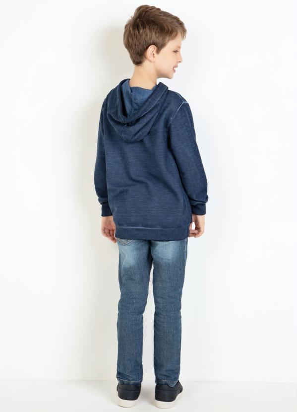 Outlet - Casaco Actual Infantil com Capuz Marinho 5