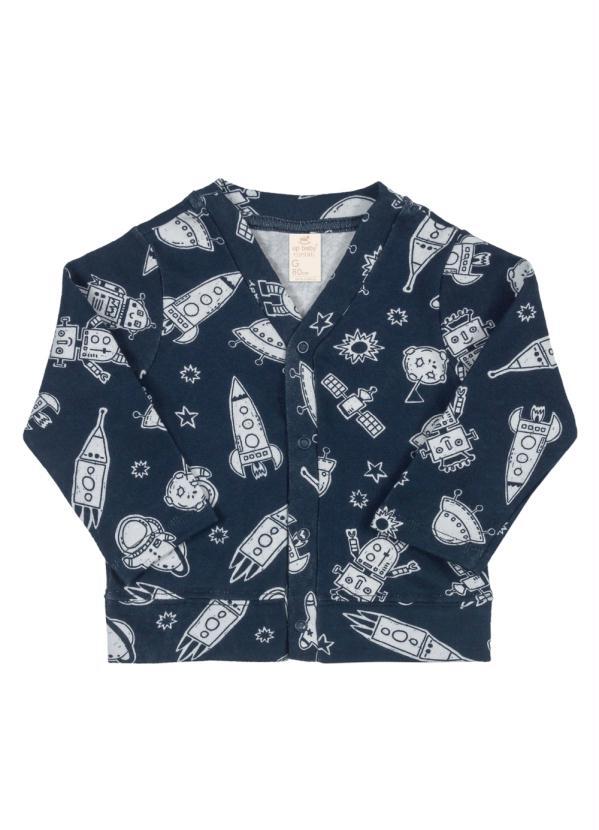 Up Baby - Casaco Cardigan Essentials Azul Marinho