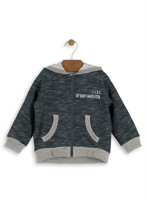 Up Baby - Jaqueta Masculina Moletom Preto