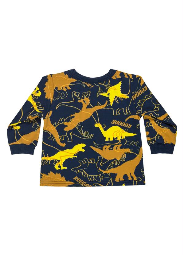 Bee Loop - Conjunto Bebê Blusão e Calça de Moletom Azul 4