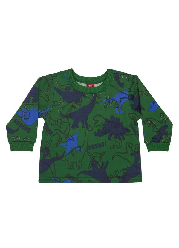 Bee Loop - Conjunto Bebê Blusão e Calça de Moletom Verde 3