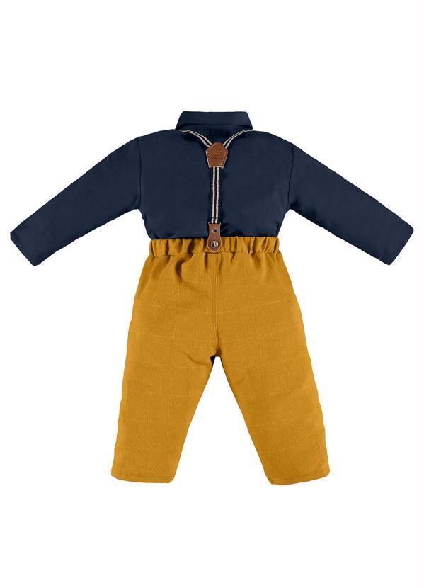 Up Baby - Conjunto Bebê Body e Calça Azul 2