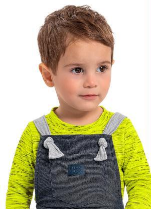 Quimby - Conjunto Bebê Jardineira e Camiseta Verde - QUIMBY