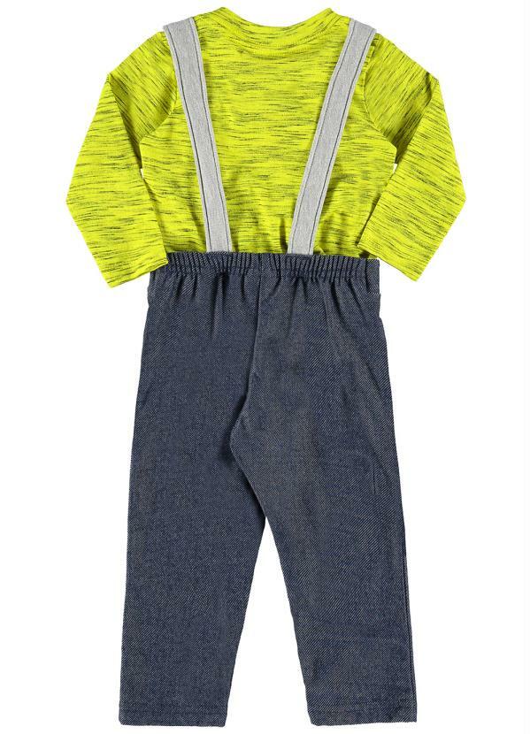 Quimby - Conjunto Bebê Jardineira e Camiseta Verde 3