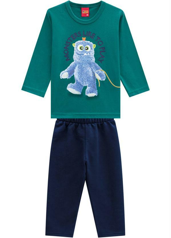 Kyly - Conjunto Camiseta e Calça Verde