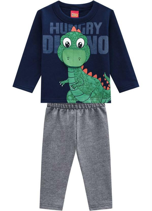 Kyly - Conjunto Casaco e Calça Azul Marinho
