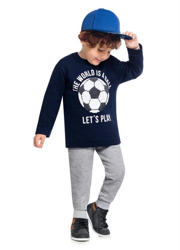 Kyly - Conjunto Casaco e Calça Azul Marinho