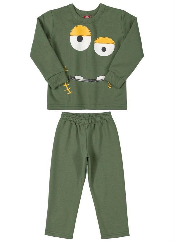 Bee Loop - Conjunto Infantil Casaco e Calça Verde